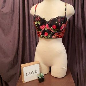 Victoria’s Secret floral lace Bustier
